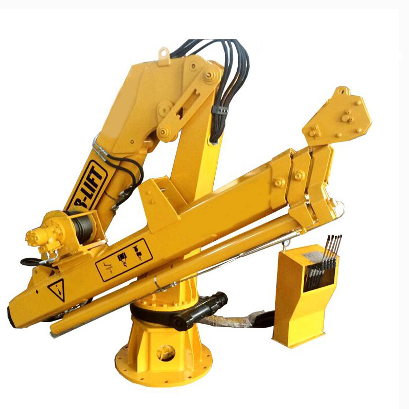 Plataforma marinha de dobramento Crane.jpg do crescimento da junta do guindaste do crescimento Folding Boom Crane Knuckle Boom Marine Deck Crane.jpg
