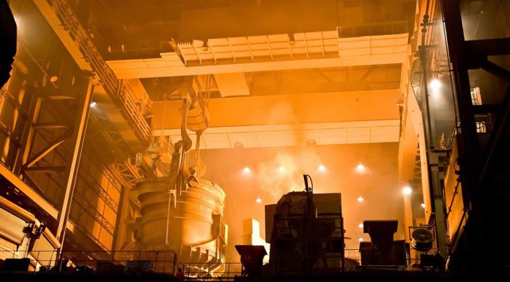 Guindaste de carcaça aéreo da viga dobro com gancho