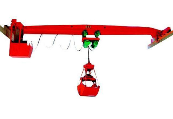 Ponte rolante de viga única com garra